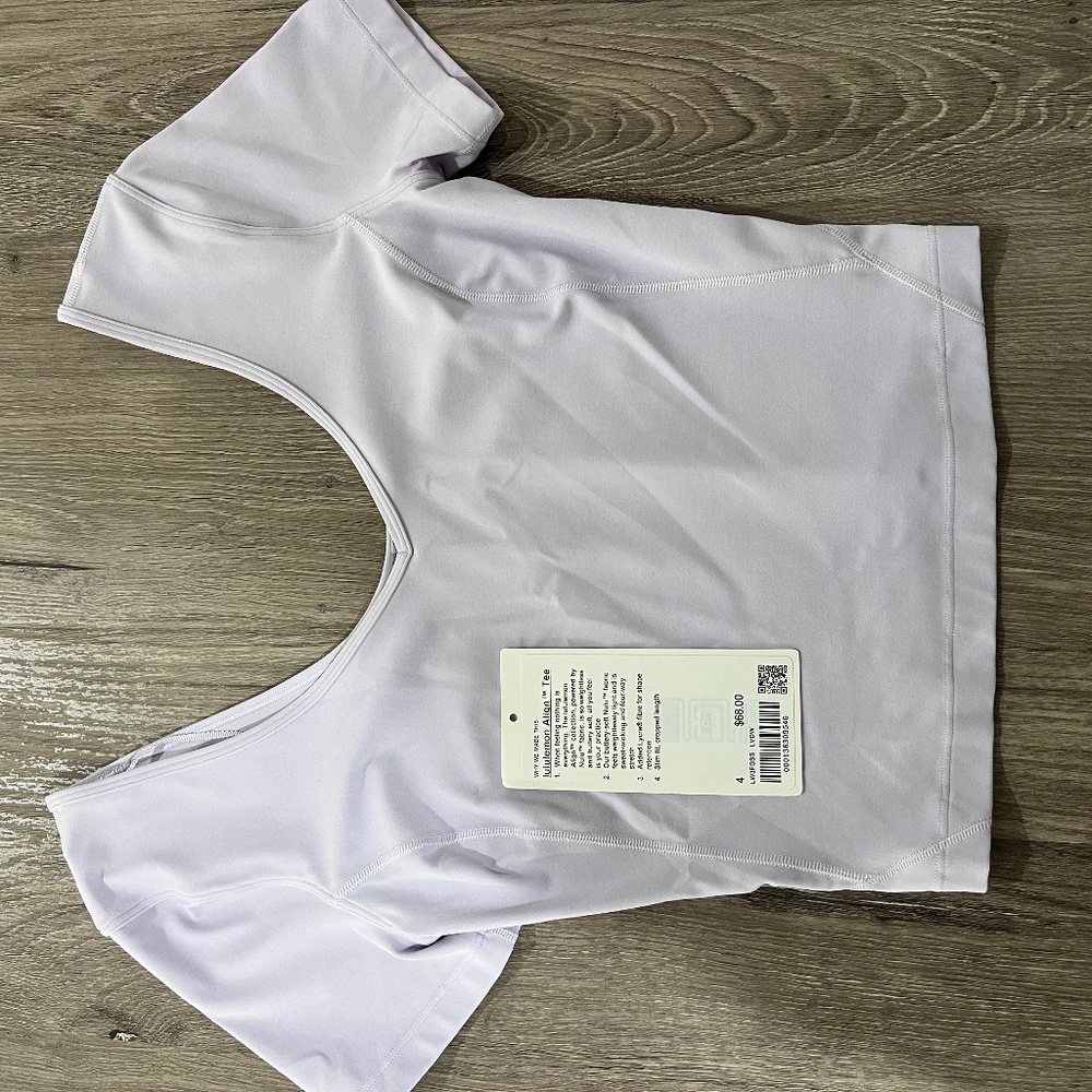 Purple lululemon crop top